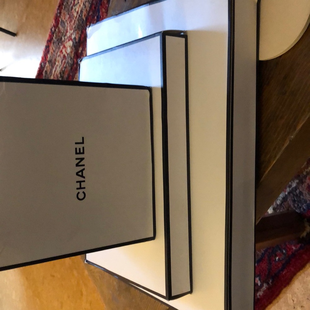 Chanel black vanity set